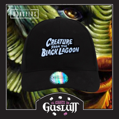 Gorra Universal Monsters Creature from the Black Lagoon Logo Clásico Negra