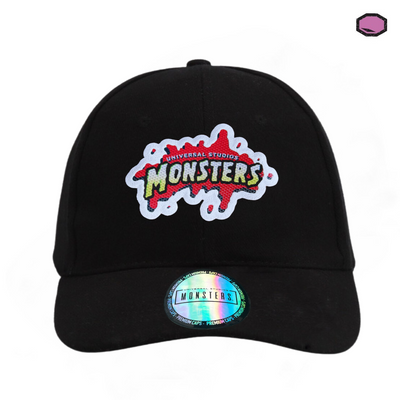 Gorra Universal Monsters Logo Negra