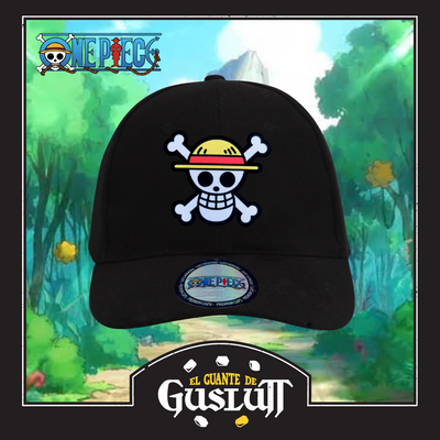 Gorra One Piece Bandera Monkey D. Luffy Negra