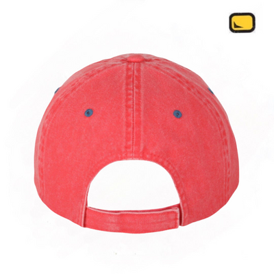Gorra One Piece Bandera Monkey D. Luffy Coral/Azul Tipo Deslavada