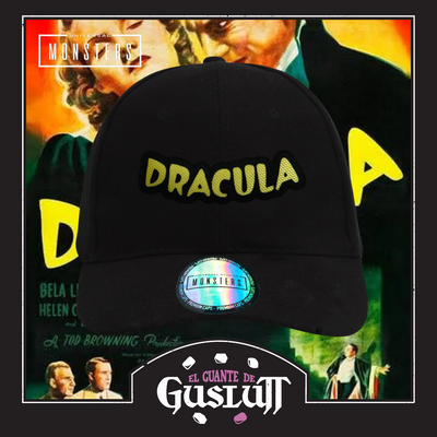 Gorra Universal Monsters Dracula Logo Clásico Negra