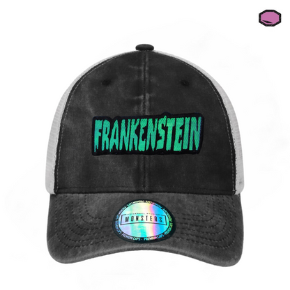 Gorra Universal Monsters “Frankenstein” Gris-Blanca Trucker