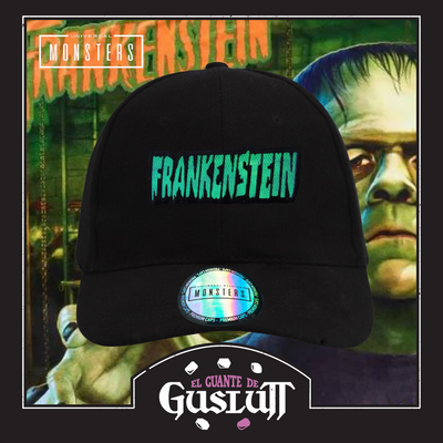 Gorra Universal Monsters Frankenstein Logo Clásico Negra