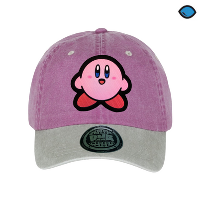 Gorra Kirby Smiling Kirby Uva/Beige Tipo Deslavada