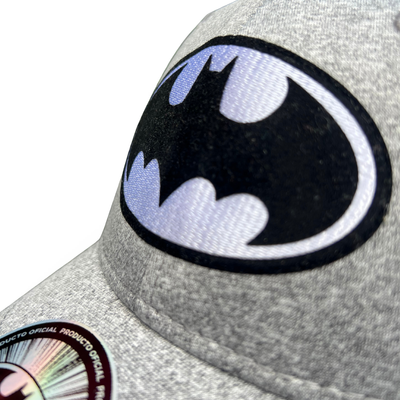 Gorra DC Comics Batman Black & White Logo Gris Jaspe