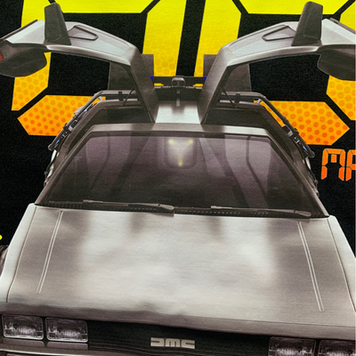 Playera Back to the Future Delorean 88 MPH Negra