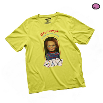 Playera Chucky Good Guys Box Amarilla
