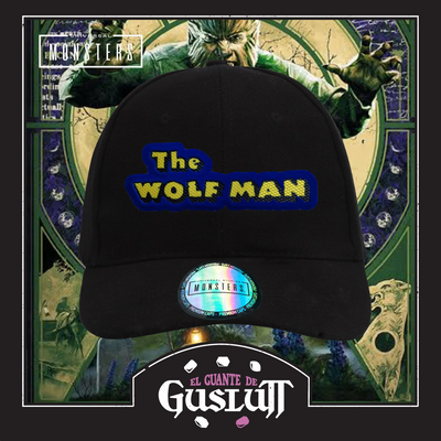 Gorra Universal Monsters The Wolf Man Logo Clásico Negra