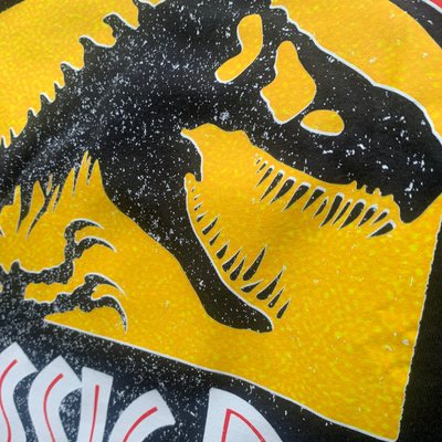 Playera Jurassic Park Medio Logo Negra
