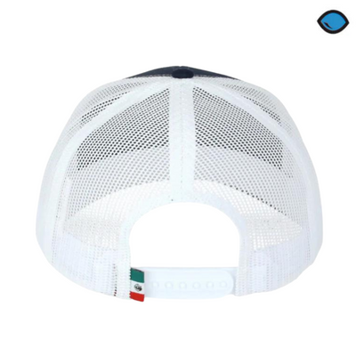 Gorra Resident Evil S.T.A.R.S. Logo Azul/Blanca Tipo Trucker Premium