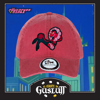 Gorra Cartoon Network The Powerpuff Girls Him Roja Tipo Deslavada