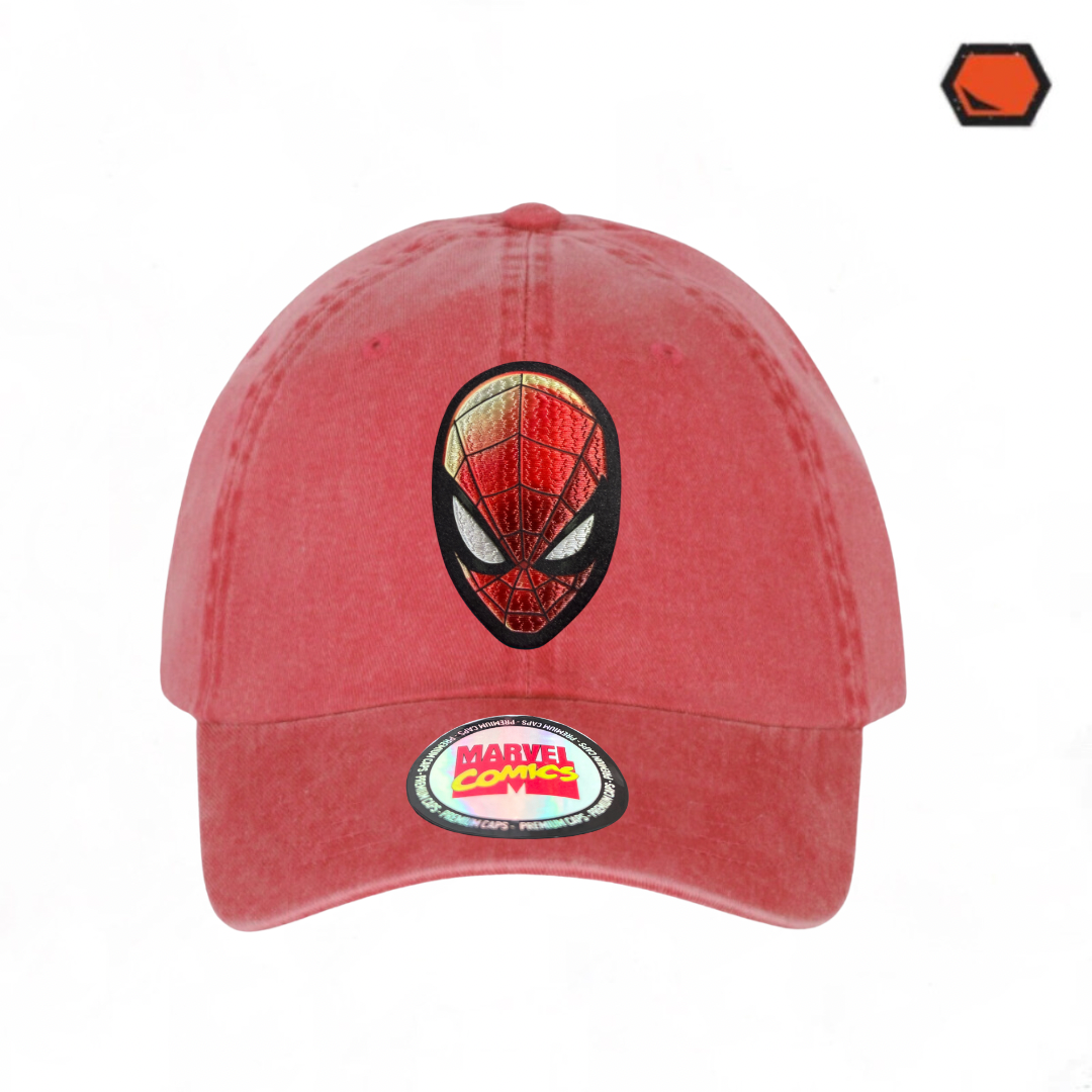 Gorra Spiderman The Amazing Spiderman Roja Tipo Deslavada
