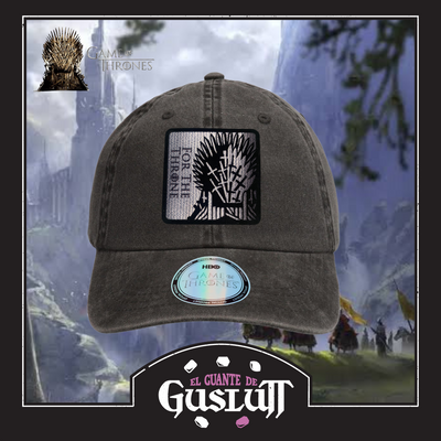 Gorra Game of Thrones For the Throne Gris Tipo Deslavada