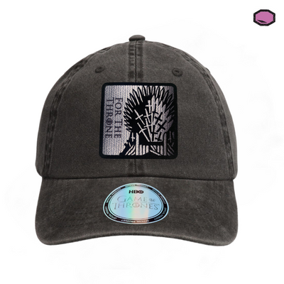 Gorra Game of Thrones For the Throne Gris Tipo Deslavada