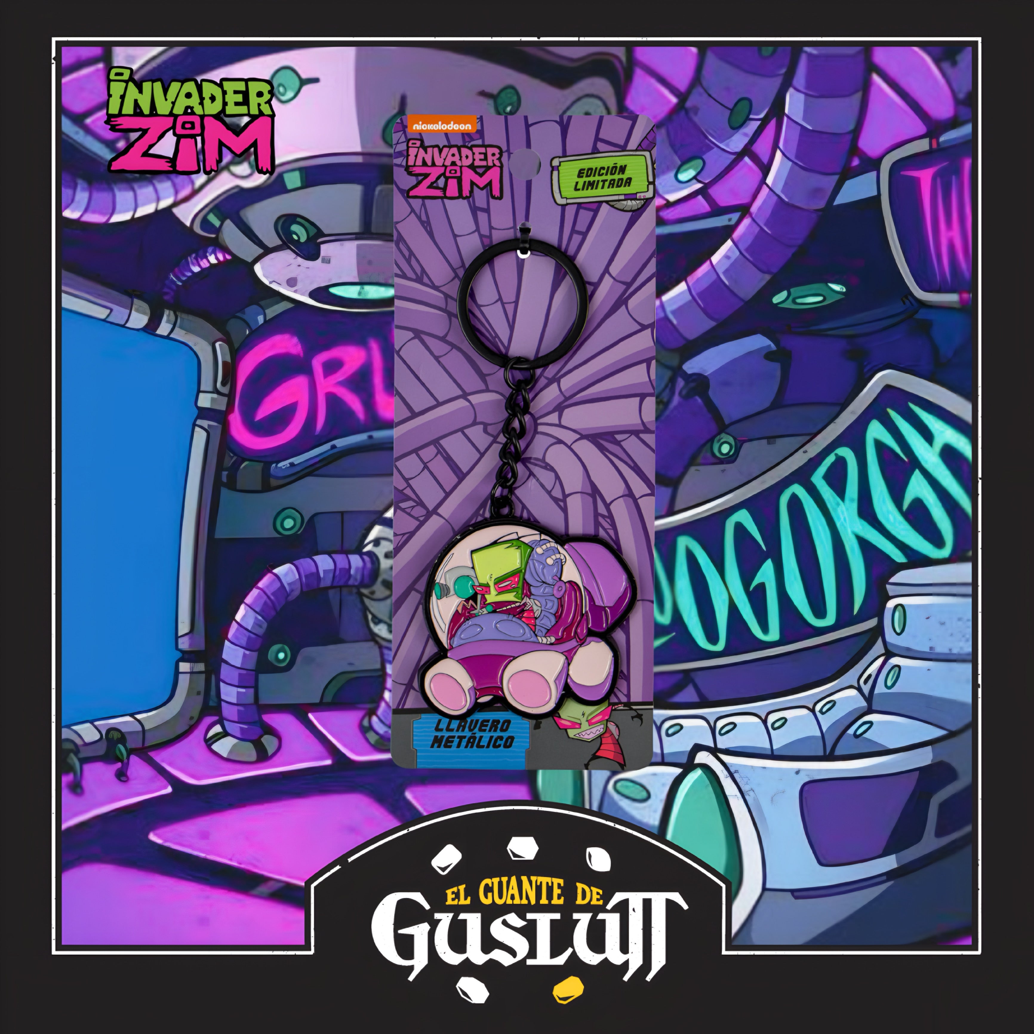 Llavero Nickelodeon Invasor Zim Metálico Edición Limitada