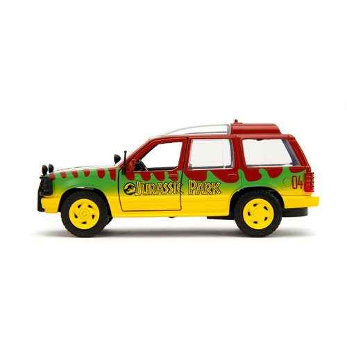 Vehículo Jada Toys Jurassic Park Ford Explorer 1993 Edición 30 Aniversario Escala 1/32