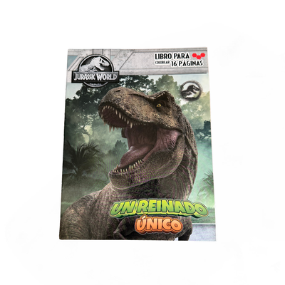 Libro para colorear Jurassic World Edición Dinosaur Trackers Modelo T-Rex