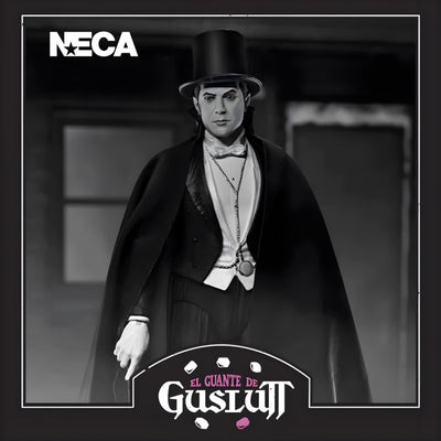 Figura NECA Universal Monsters Dracula Edición Blanco y Negro Versión Ultimate