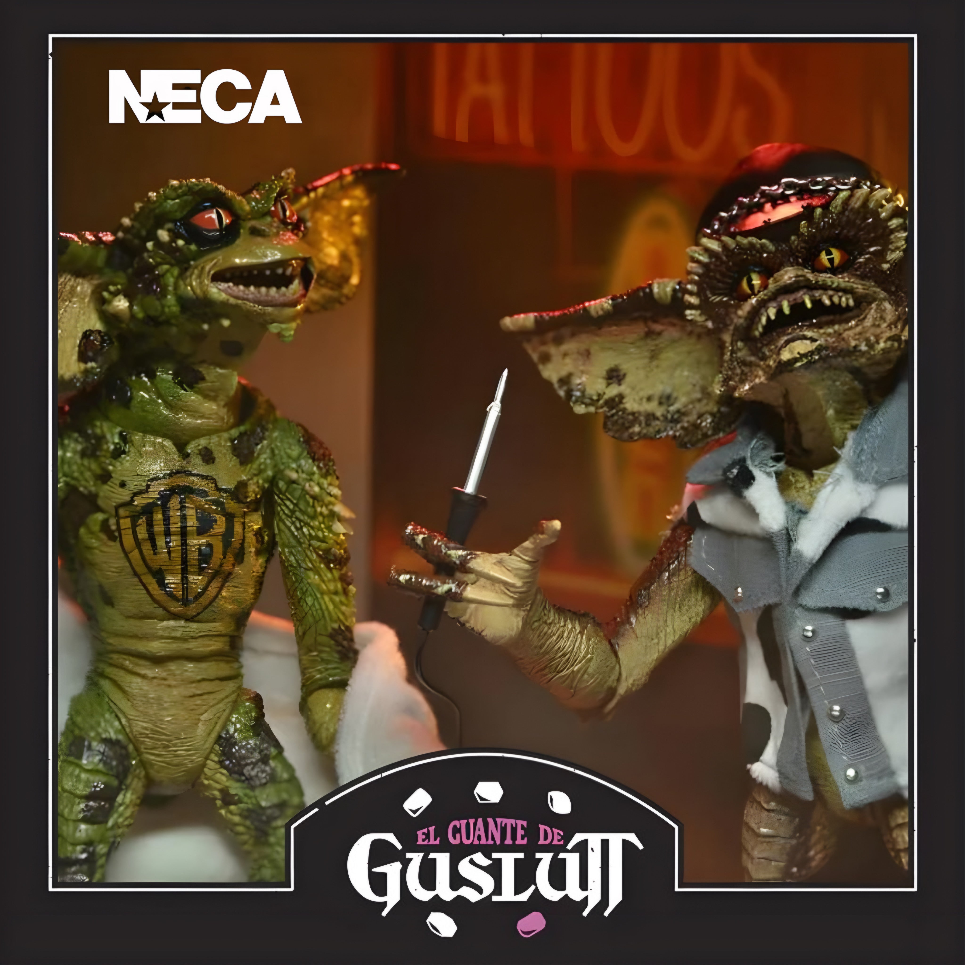 Set de Figuras NECA Gremlins 2: The New Batch Tattoo Gremlins Versión Ultimate