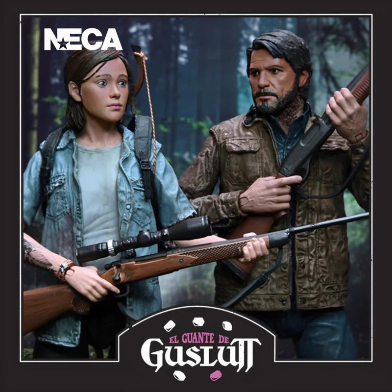 NECA The Last Of Us Part II Joel and Ellie 2 Pack