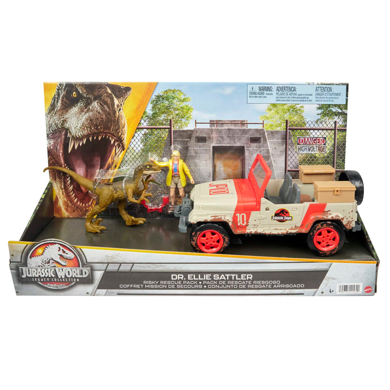 Preventa Jurassic World Legacy Collection Dr. Ellie Sattler Risky Rescue Pack (Target Exclusive) *Leer descripción