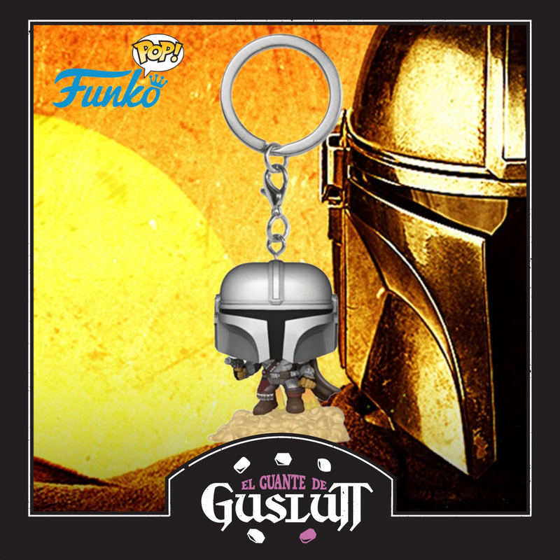 Star Wars Funko Pop “The Mandalorian” with blaster Pop! Keychain