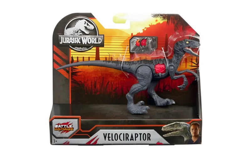 Jurassic World Battle Damage Velociraptor