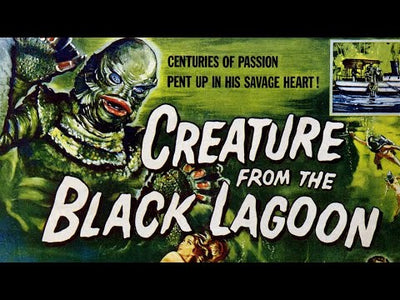 Gorra Universal Monsters Creature from the Black Lagoon Logo Clásico Verde/Blanca Tipo Trucker Deslavada