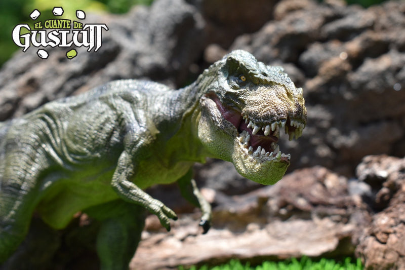 T-Rex Corriendo verde - El Guante de Guslutt