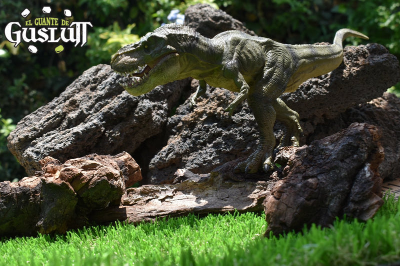 T-Rex Corriendo verde - El Guante de Guslutt