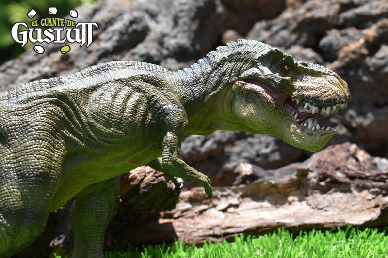 T-Rex Corriendo verde - El Guante de Guslutt