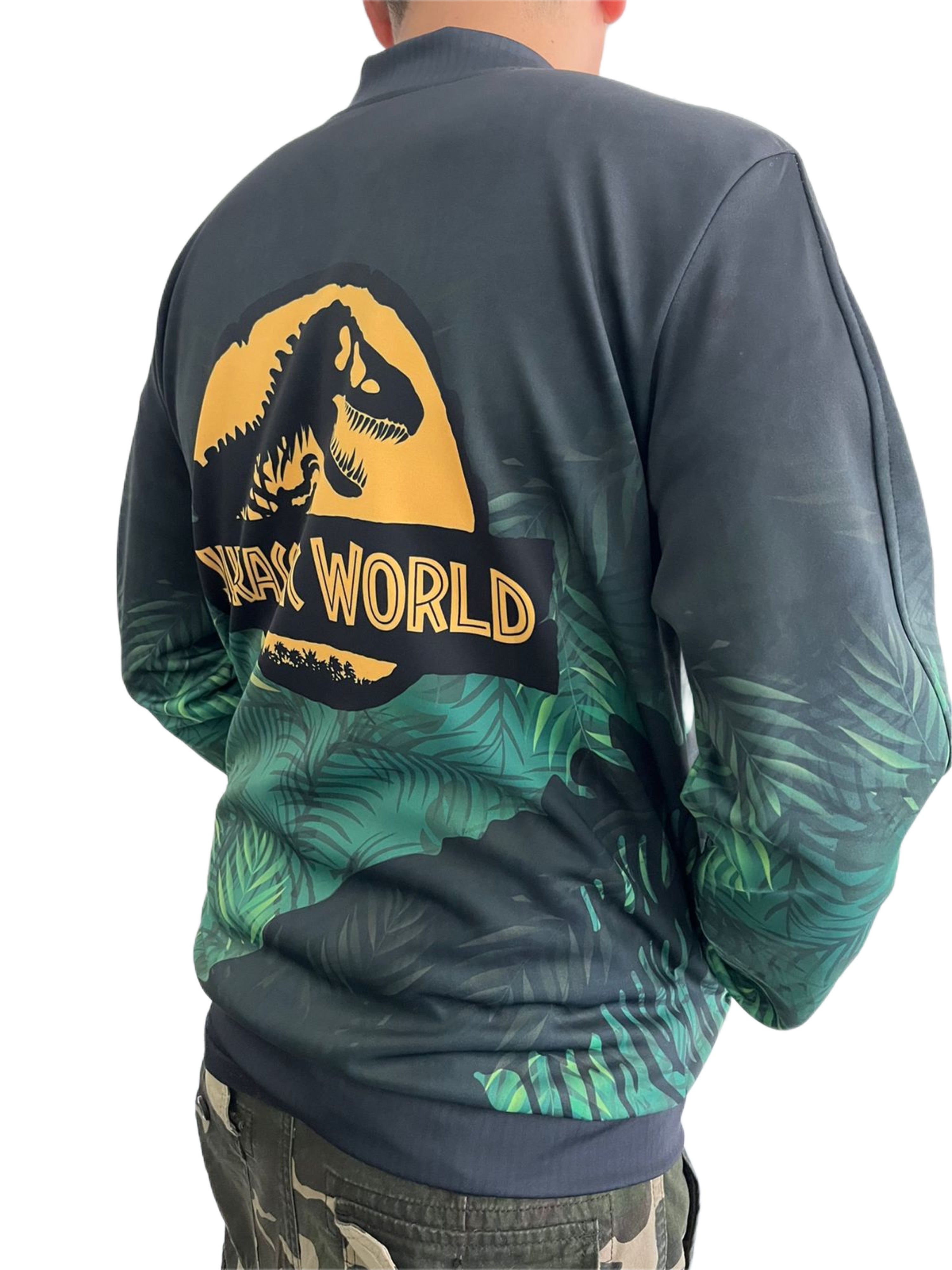 Jurassic World Dominion “Caution Live Dinosaur” Bomber Jacket