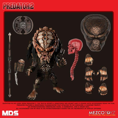 Figura Mezco Toyz Depredador 2 Set Exclusivo con Accesorios Escala 1/10