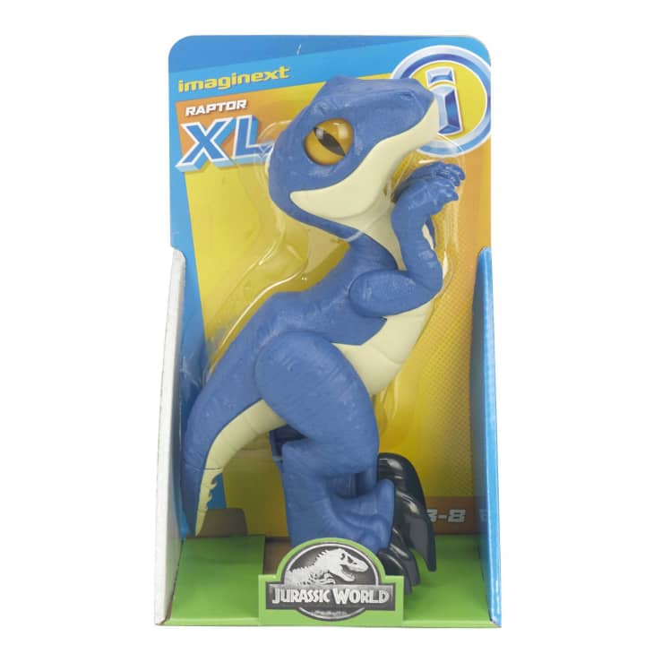 Imaginext Jurassic World XL Velociraptor Blue