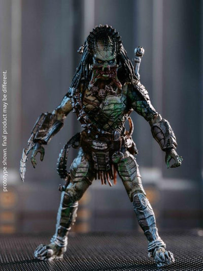 Figura Hiya Toys Aliens vs Predator Requiem Wolf Predator (Battle Damage) PX Previews Exclusive Escala 1/18