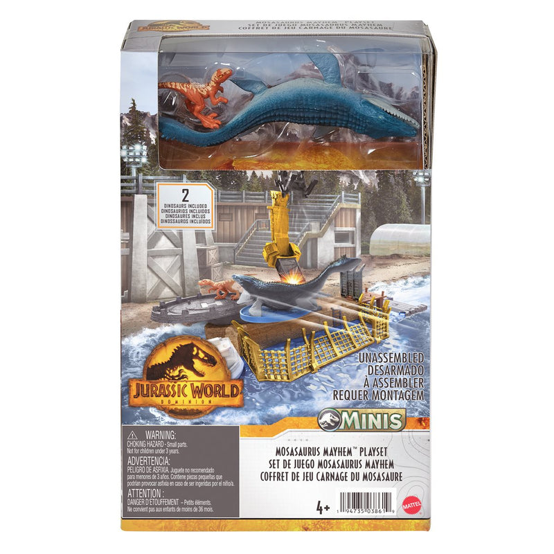 Jurassic World Dominion Matchbox Mini Mossasaurus Mayhem Playset