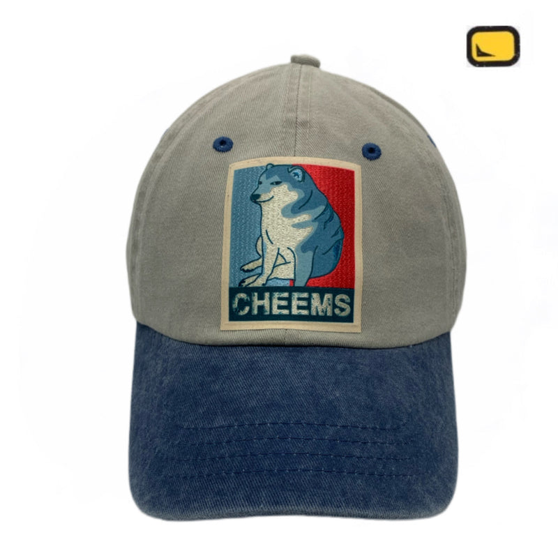 Gorra Cheems Beige-Azul Vintage