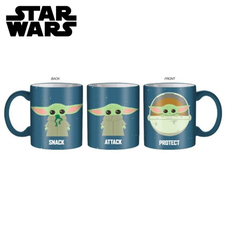 Preventa (llegada 20-25 de Febrero aprox) Star Wars “The Child” Protect Attack Snack 14 oz. Mug - El Guante de Guslutt