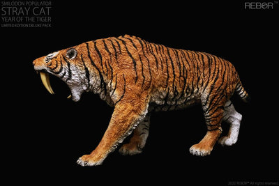 Figura REBOR Smilodon Populator Stray Cat Edición Deluxe Versión Year of the Tiger Escala 1/12