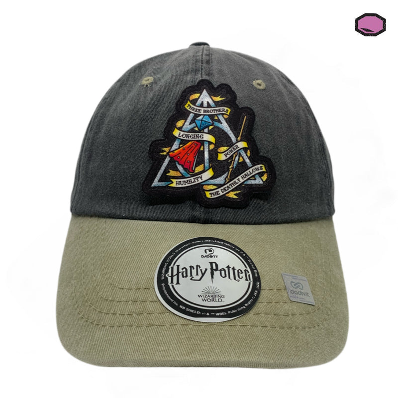 Gorra Harry Potter Deathly Hallows Gris-Beige Vintage