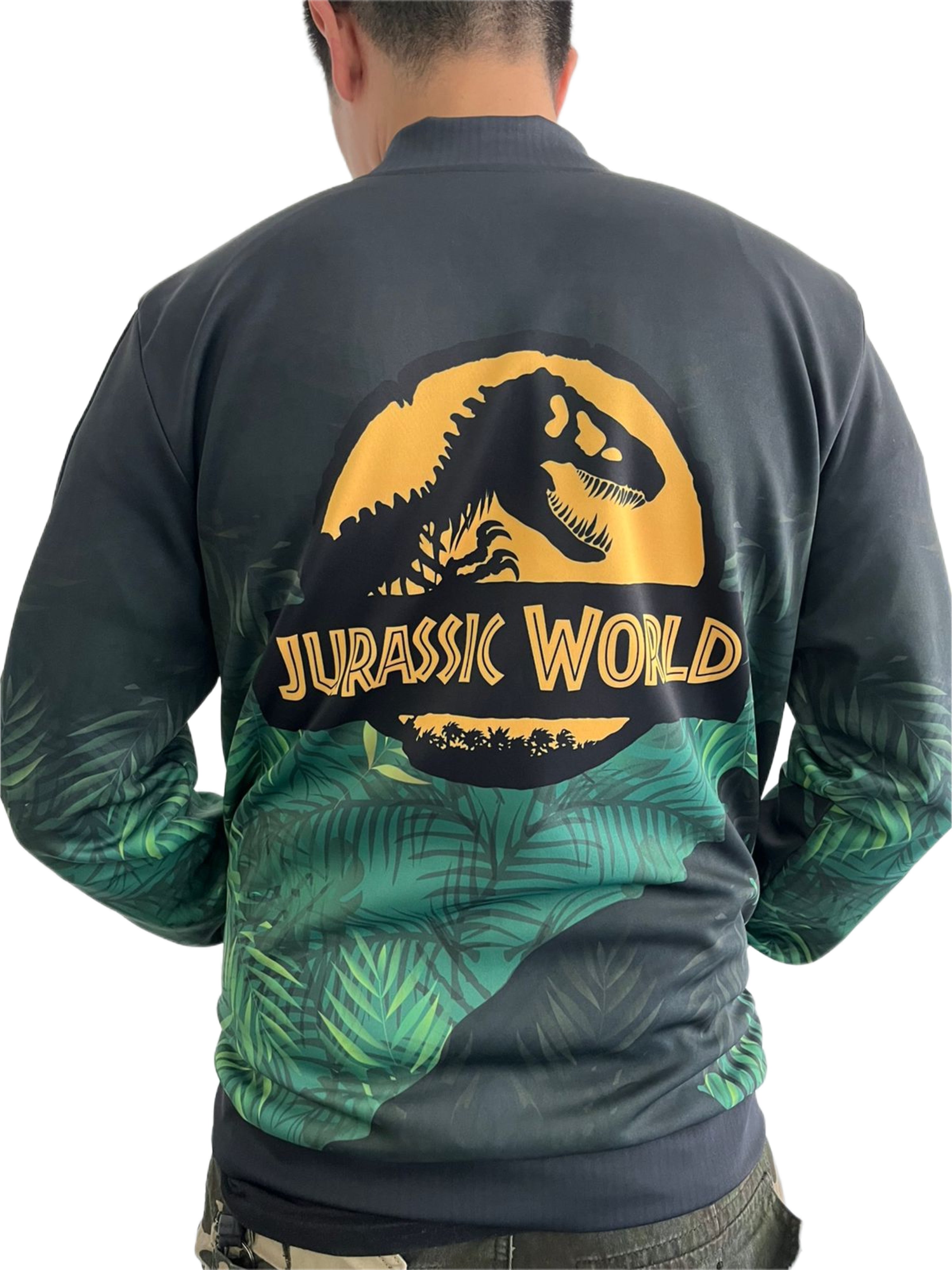 Jurassic World Dominion “Caution Live Dinosaur” Bomber Jacket