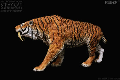 Figura REBOR Smilodon Populator Stray Cat Edición Deluxe Versión Year of the Tiger Escala 1/12